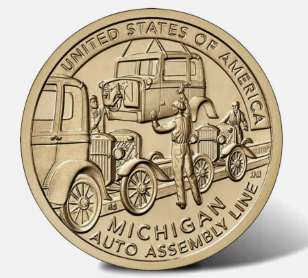 Monede America - USA 1 dolar 2025 Inovatia americana, Michigan, UNC