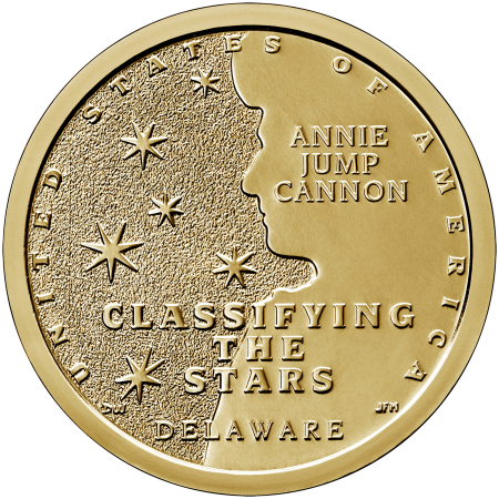Monede America - USA 1 dolar 2019 Inovatia americana, Delaware, Annie Jump Cannon, astronoma, UNC