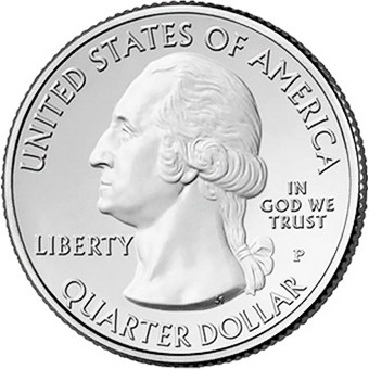 USA, 25 Centi 2012: Pădurea Națională El Yunque, UNC [1]