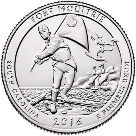 Monede America - USA, 25 Centi 2016: Fort Moultrie, UNC