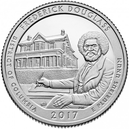 Monede America - USA, 25 Centi 2017:  22 Situl istoric național Frederick Douglass, UNC
