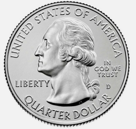 USA 25 centi 2020, Parcul National Weir Farm, monetaria Denver, UNC [1]