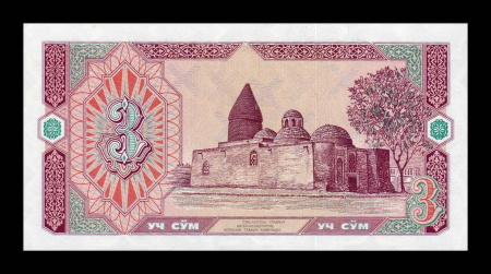 Uzbekistan - Uzbekistan 3 Som 1994, necirculata