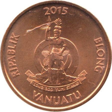 Monede Australia si Oceania - Vanuatu 5 vatu, 2015 (Canoe) UNC