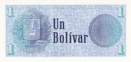 Venezuela 1 bolivar 1989, necirculata [1]
