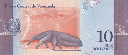 Venezuela - VENEZUELA 10 bolivari 2018, necirculata
