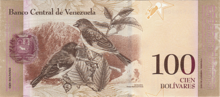 Venezuela - VENEZUELA 100 bolivari 2015, necirculata