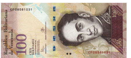 VENEZUELA 100 bolivari 2015, necirculata [1]