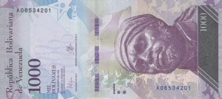 VENEZUELA 1000 bolivari 2017, necirculata [1]
