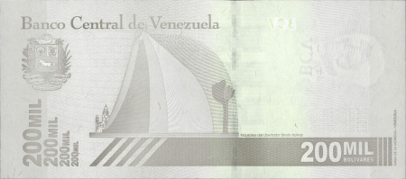 Venezuela 200000 Bolivari 2020, Simón Bolívar, necirculata [1]