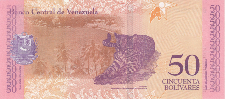 Venezuela - VENEZUELA 50 bolivari 2018, necirculata
