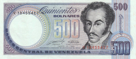 Venezuela - VENEZUELA 500 bolivari 1998, necirculata