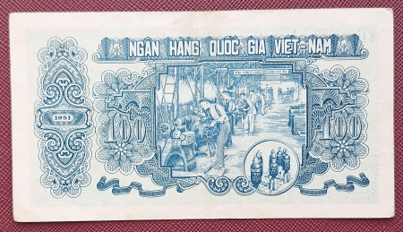 Vietnam 100 Dong 1951, rara, stare buna [1]