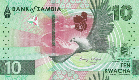 Zambia - Zambia 10 kwacha 2024, necirculata