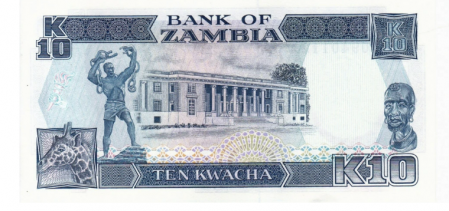 ZAMBIA 10 kwacha (1989-1991), necirculata [1]