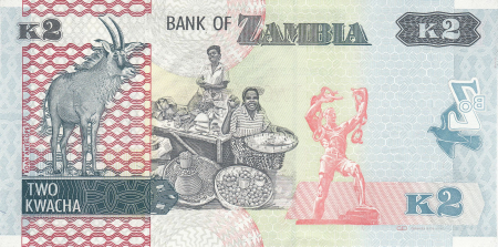 Zambia - ZAMBIA 2 kwacha 2012-2014, necirculata