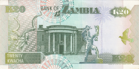 ZAMBIA 20 kwacha 1992, necirculata [1]