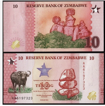Zimbabwe - Zimbabwe 10 zig 2026, UNC