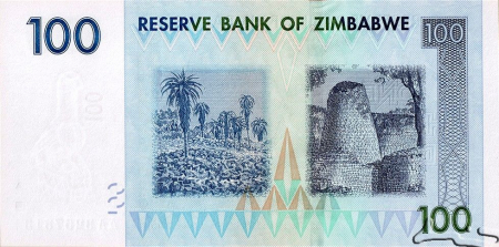 Zimbabwe - ZIMBABWE 100 dollars 2007, necirculata
