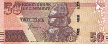Zimbabwe - ZIMBABWE 50 dollars 2020, necirculata