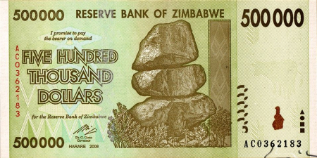 ZIMBABWE 500,000 dollars 2007, necirculata [1]