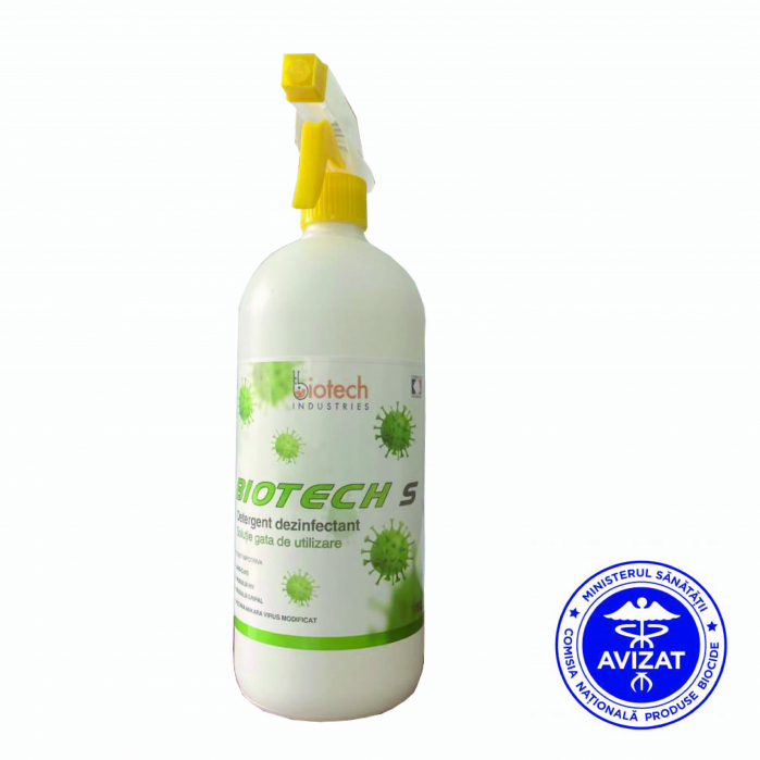 BIOTECH-S 1L TRIGGER  - 4 in 1 virucid-biocid-dezinfectant-detergent [1]