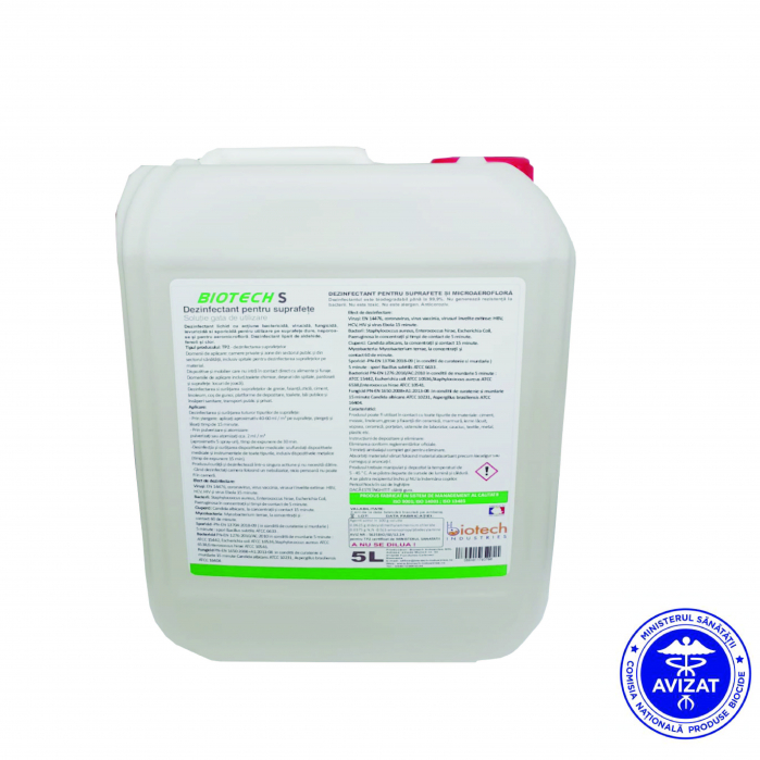 BIOTECH-S 5L   - 4 in 1 virucid-biocid-dezinfectant-detergent [3]