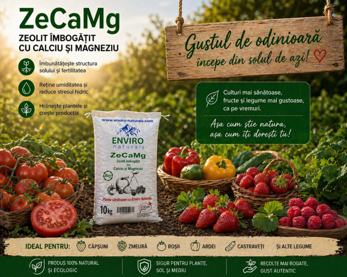 ZeCaMg zeolit cu calciu si magneziu bio pentru plante, Enviro Naturals [4]