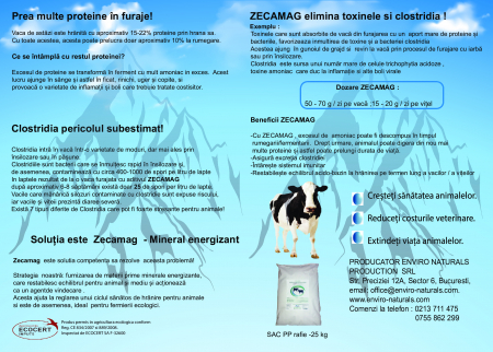 Zeolit cu calciu si magneziu pentru animale Zecamag, Enviro Naturals [2]