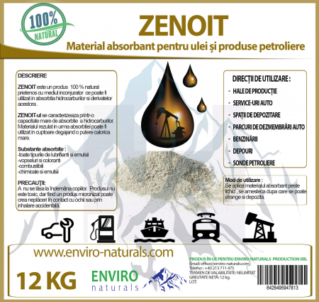 Zenoit absorbant produse petroliere, Enviro Naturals [1]