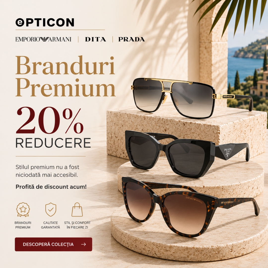 20% reducere la  Dita Prada Emporio Armani