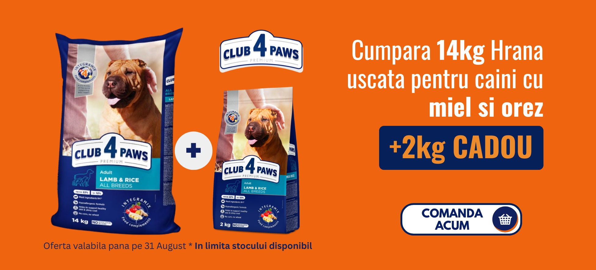 C4P Hrana uscata 14kg+ 2kg cadou
