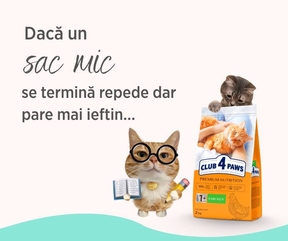 Câte mese sunt cu adevărat într-un sac de hrană pentru pisici?