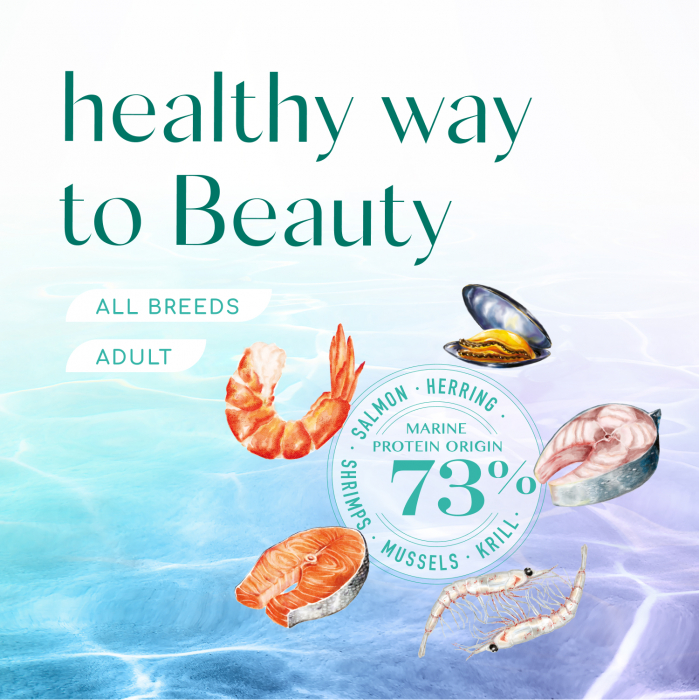 Optimeal Beauty Fitness Hrana uscata fara cereale pentru caini - cu fructe de mare, 1,5kg [3]