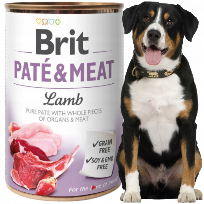 Brit Care, Conserva grain free pentru caini, pate si miel, 400g [4]