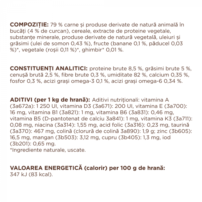 Club 4 Paws, Hrana umeda pisici, curcan in sos, 24x85g [5]