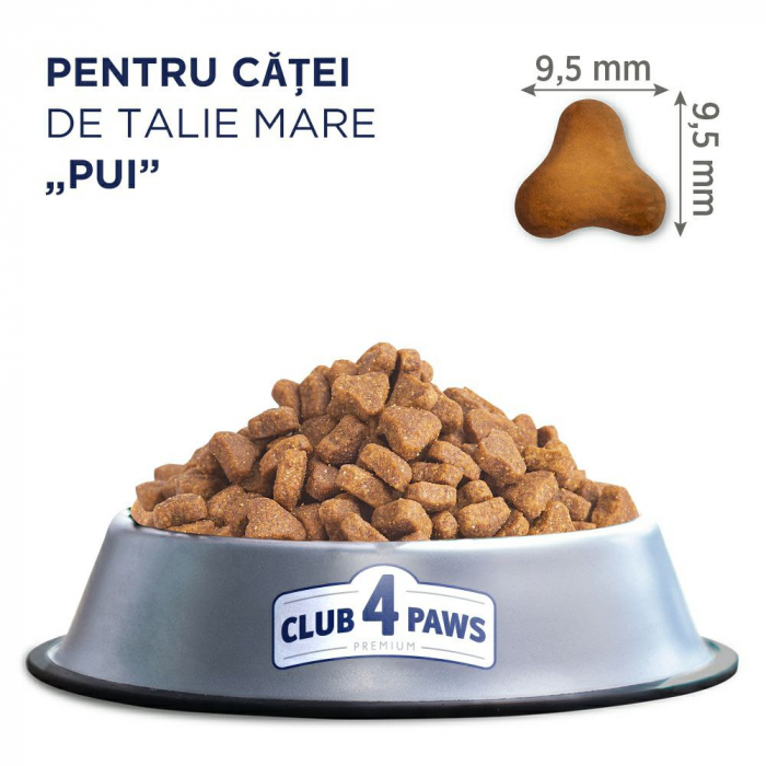 Hrana uscata pentru catei de talie mare, 14kg, CLUB4PAWS [2]