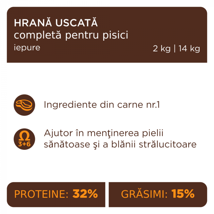 Club 4 Paws, Hrana uscata pisici adulte - cu Iepure, 14kg [3]