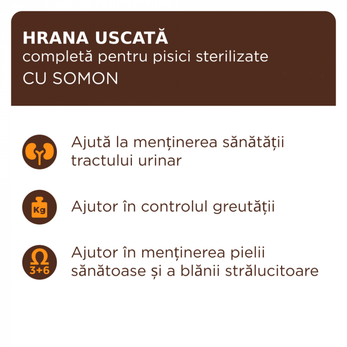 Club 4 Paws, Hrana uscata pisici sterilizate, cu somon, 2kg [2]