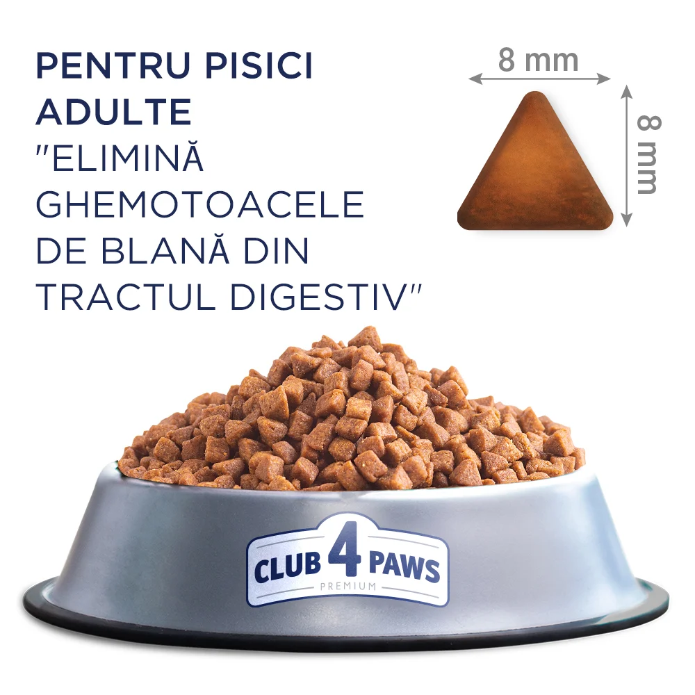 Club4Paws Hairball control, hrana uscata pentru pisici adulte [2]