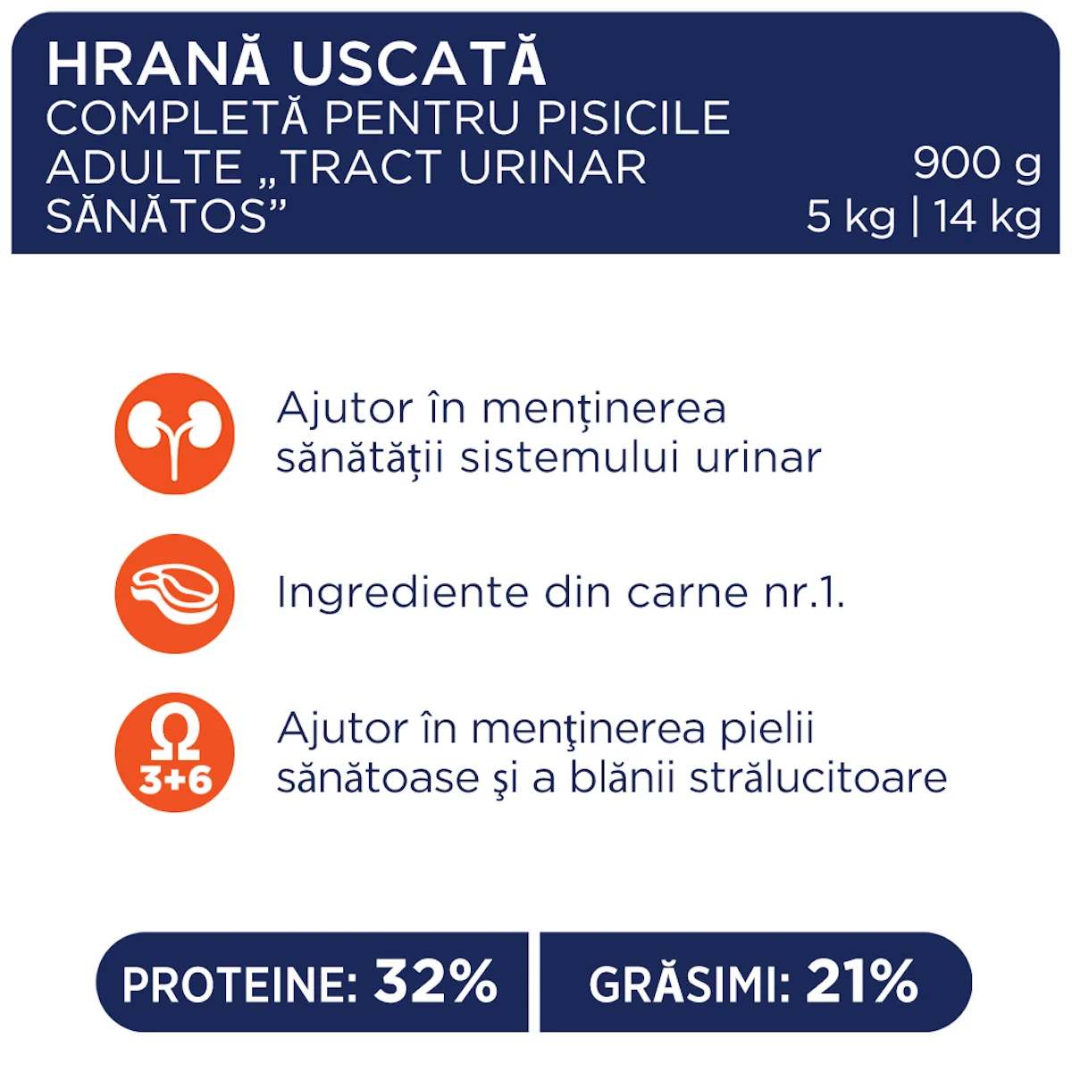 Hrana uscata pentru sanatatatea tractului urinar la pisici, Club4Paws [3]