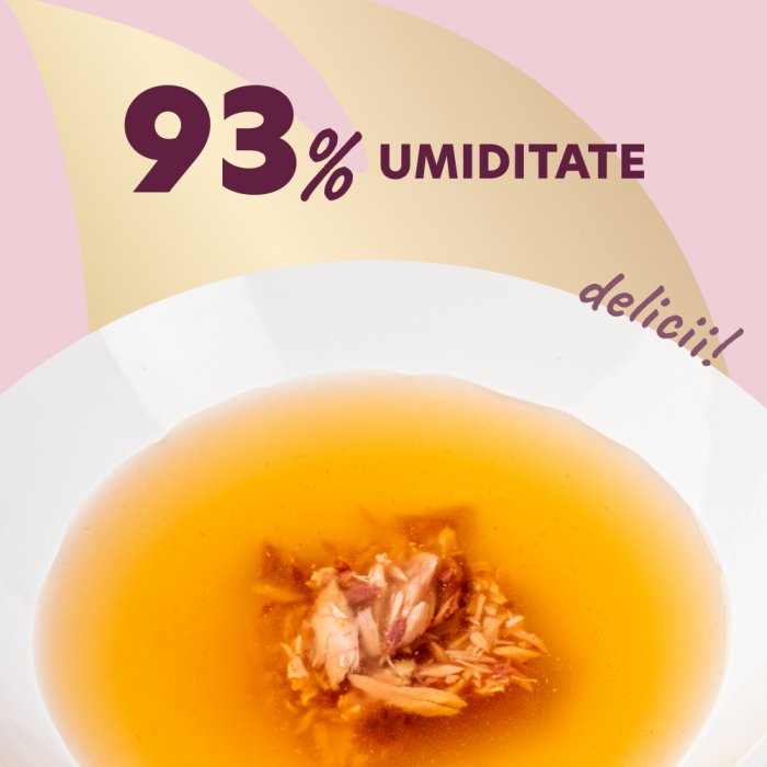 DELICKCIOUS,Conserva cu bautura cu ton pentru pisici, 140g [2]