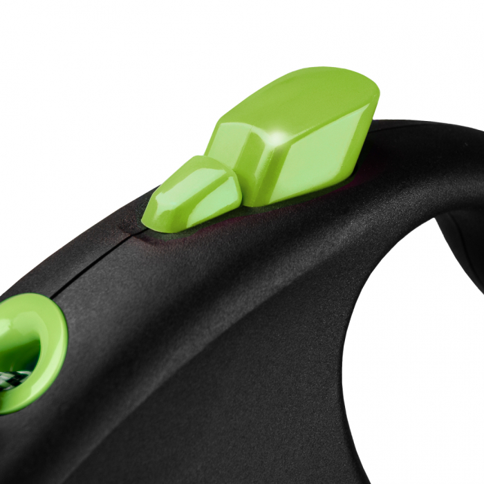 Lesa retractabila cu snur de 5m, verde, Flexi Black Design [3]