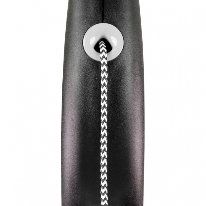 Lesa retractabila cu snur de 3m, gri, Flexi Black Design, XS [2]