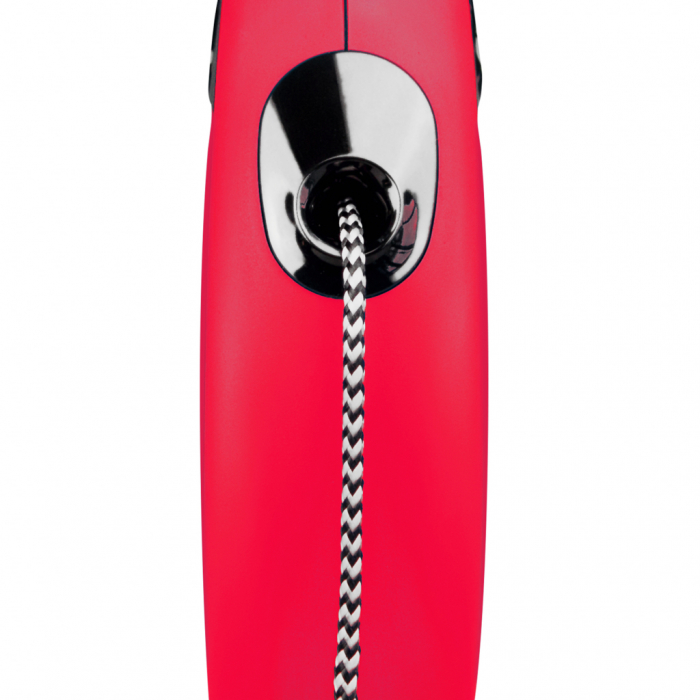 Lesa retractabila cu snur de 5m, rosie, M, Flexi New Classic [2]