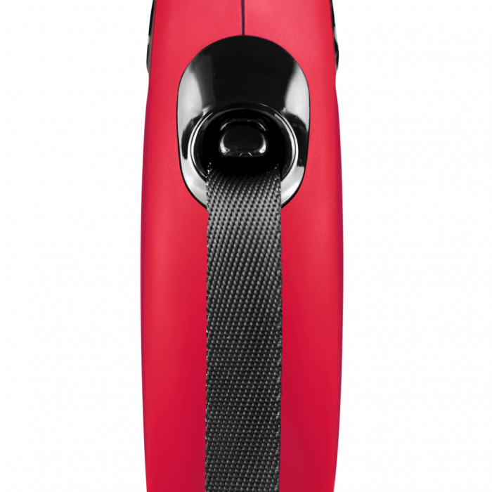 Lesa retractabila cu banda de 3m, rosie, XS, Flexi New Classic [2]
