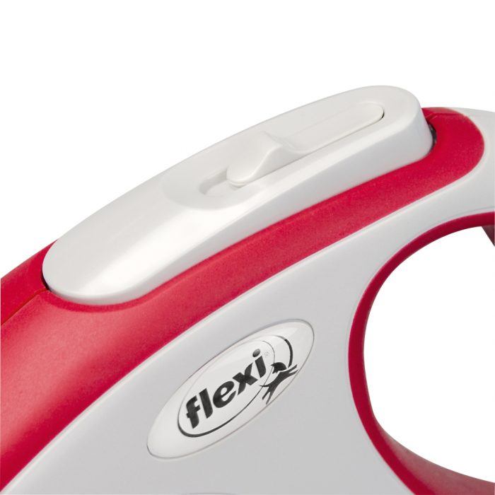 Flexi New Comfort, M Band, lesa retractabila, rosie, 5m [3]