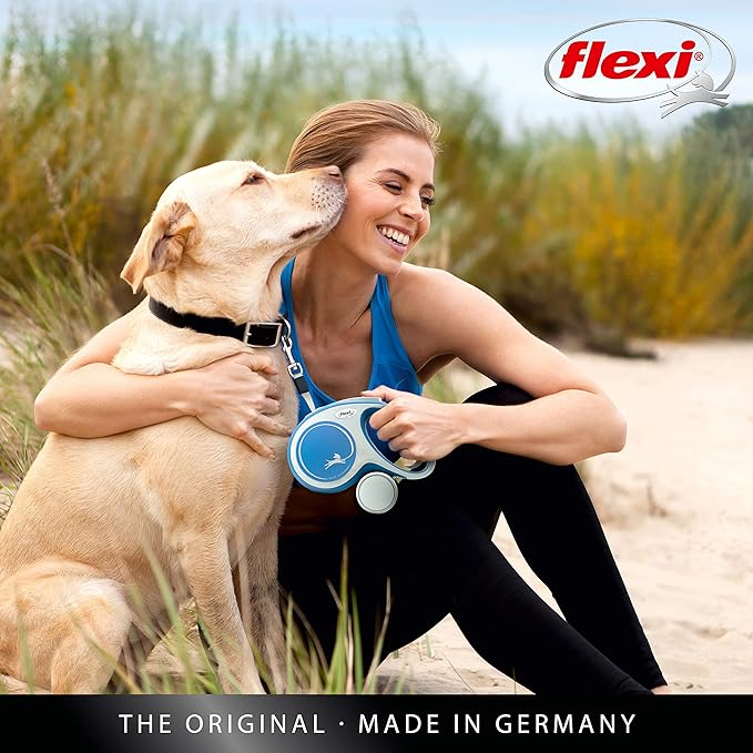 Flexi New Comfort, M Tape, lesa retractabila, albastra, 5m [7]