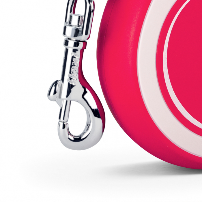 Flexi New Comfort, S Cord, lesa retractabila, rosie, 5m [4]