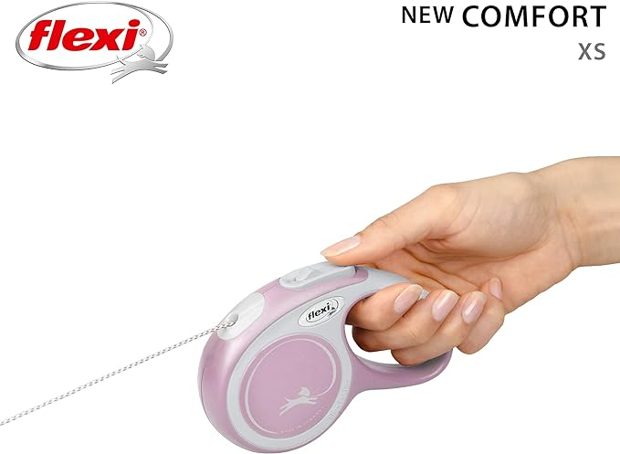Flexi New Comfort, XS cord, lesa retractabila, roz [5]